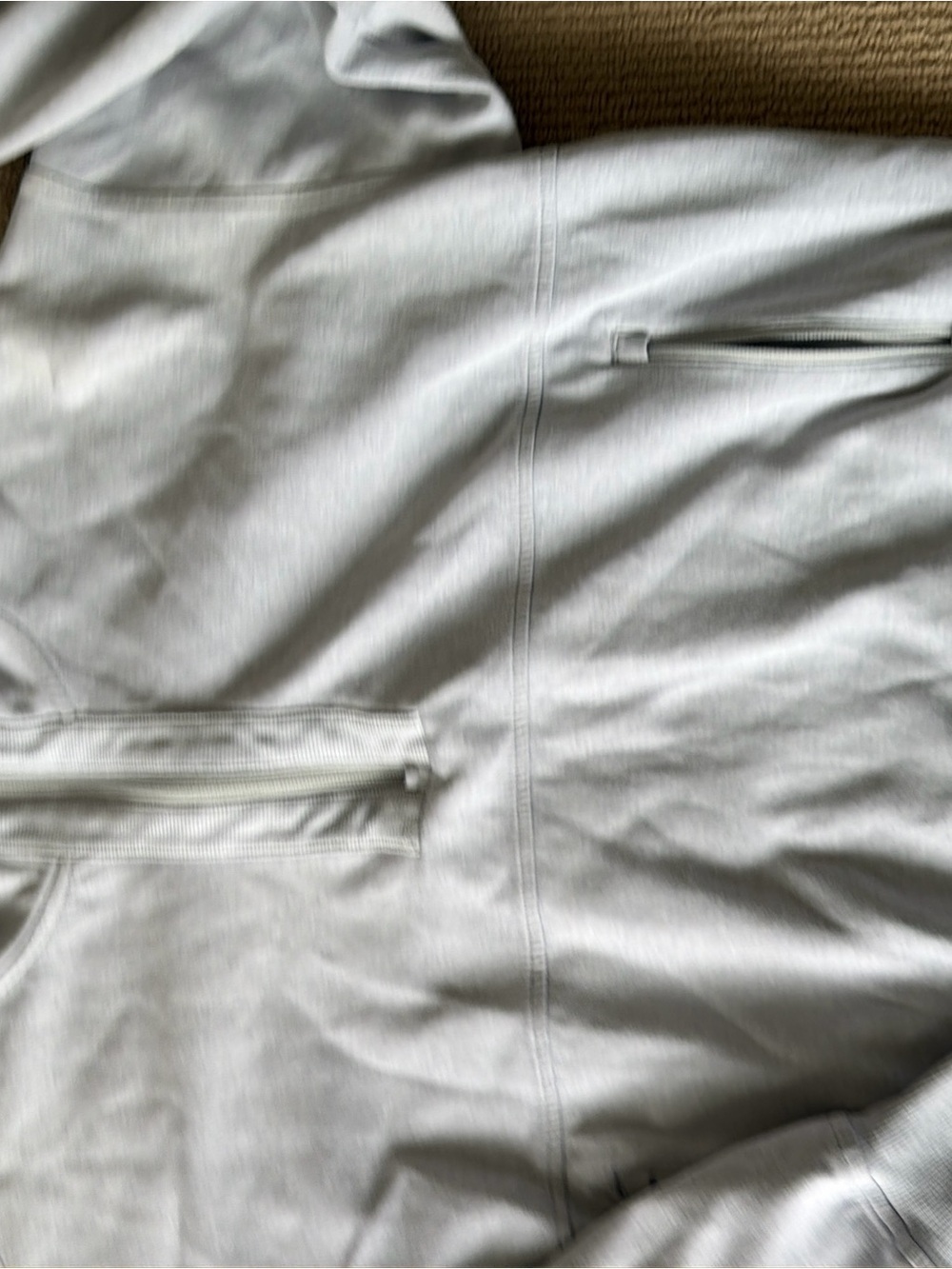 Old Navy Light Gray Women's Zip-Front Hoodie
